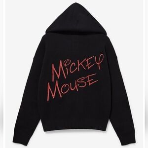 New Disney Mickey Mouse Ears Women's Knit Zip‎ Hoodie BoxLunch Black size Small